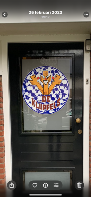 Kluppel raamsticker
