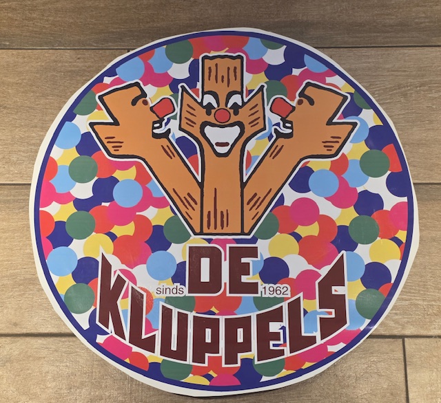 Kluppel raamsticker multicolor